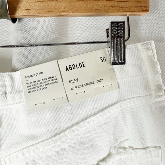 AGOLDE RILEY Crop High Rise Straight Size 30  SLANT - Picture 9 of 13
